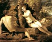 雅格布 罗布斯提 丁托列托 : Adam and Eve